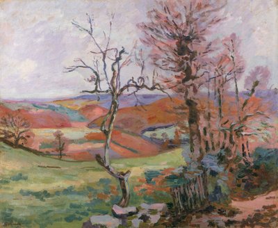 The Puy Barion at Crozant, Brittany by Jean Baptiste Armand Guillaumin